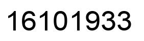 Número 16101933 imagen negro