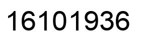 Número 16101936 imagen negro