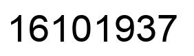 Número 16101937 imagen negro