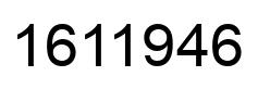 Number 1611946 black image