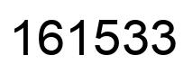 Número 161533 imagen negro