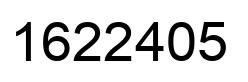 Número 1622405 imagen negro