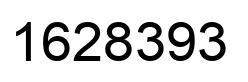 Number 1628393 black image