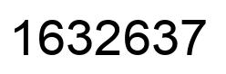 Number 1632637 black image