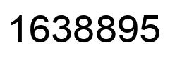Number 1638895 black image