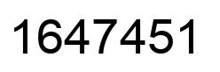 Number 1647451 black image
