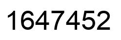 Number 1647452 black image