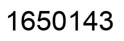 Number 1650143 black image