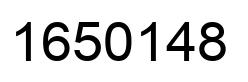 Number 1650148 black image