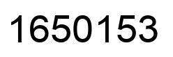 Number 1650153 black image