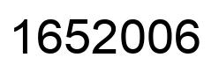 Number 1652006 black image