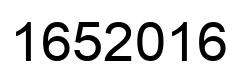 Number 1652016 black image