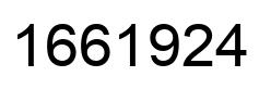 Number 1661924 black image