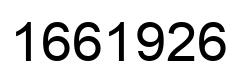 Number 1661926 black image
