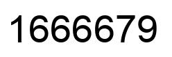 Number 1666679 black image