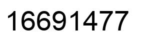 Número 16691477 imagen negro