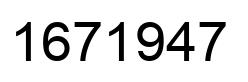 Número 1671947 imagen negro