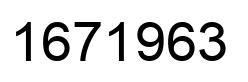 Number 1671963 black image
