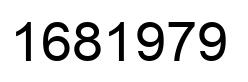 Number 1681979 black image