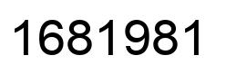 Number 1681981 black image