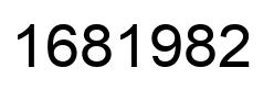 Number 1681982 black image
