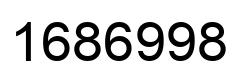 Number 1686998 black image