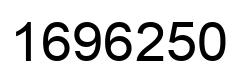 Number 1696250 black image