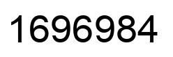 Number 1696984 black image