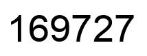 Number 169727 black image