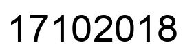 Number 17102018 black image