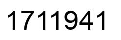Número 1711941 imagen negro