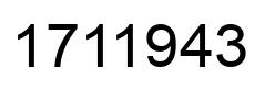 Número 1711943 imagen negro