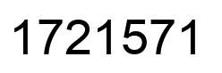 Number 1721571 black image