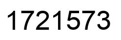 Number 1721573 black image