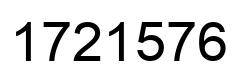 Number 1721576 black image