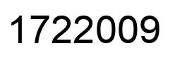 Number 1722009 black image