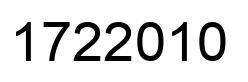 Number 1722010 black image