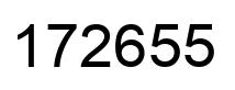 Número 172655 imagen negro