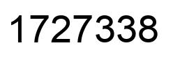 Number 1727338 black image