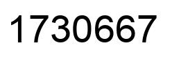 Number 1730667 black image