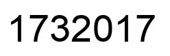 Number 1732017 black image