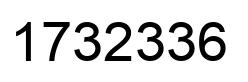 Number 1732336 black image