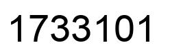 Number 1733101 black image