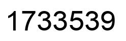 Número 1733539 imagen negro