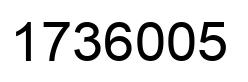 Number 1736005 black image
