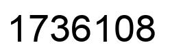 Number 1736108 black image