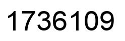Number 1736109 black image