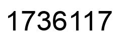 Number 1736117 black image