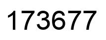 Número 173677 imagen negro