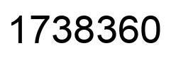 Number 1738360 black image